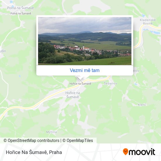 Hořice Na Šumavě mapa