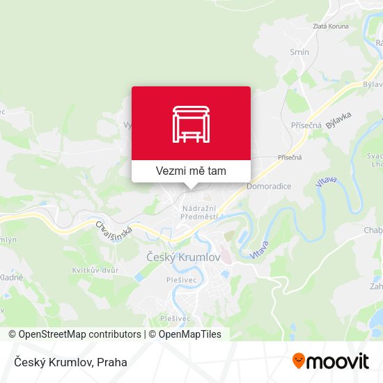 Český Krumlov mapa