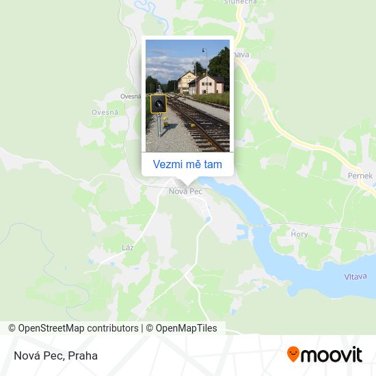 Nová Pec mapa