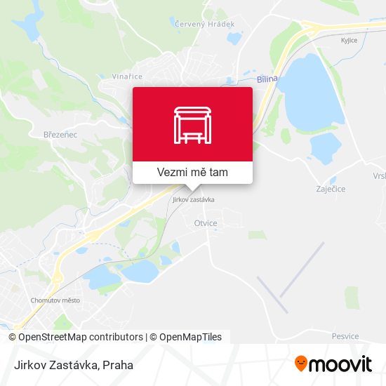 Jirkov Zastávka mapa
