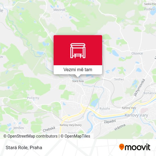 Stará Role mapa