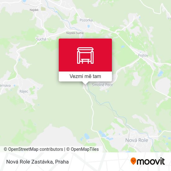Nová Role Zastávka mapa