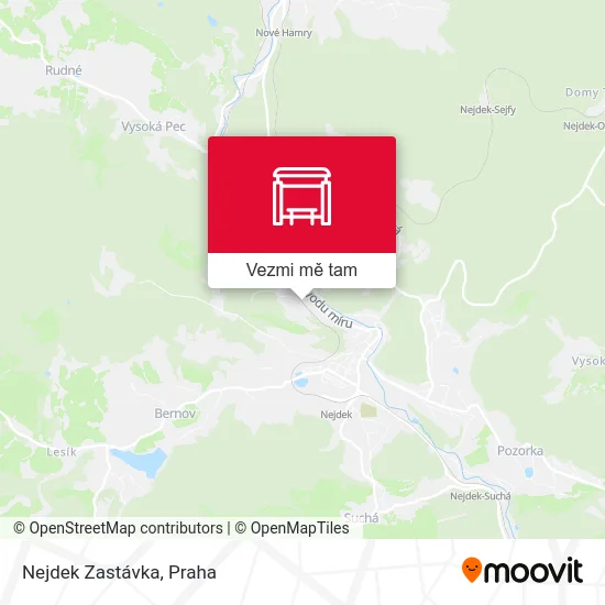 Nejdek Zastávka mapa