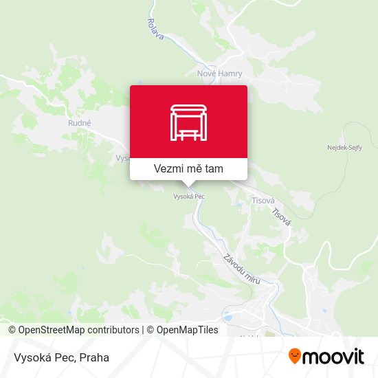 Vysoká Pec mapa