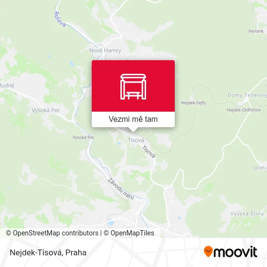 Nejdek-Tisová mapa