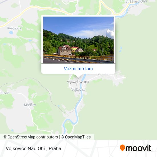 Vojkovice Nad Ohří mapa