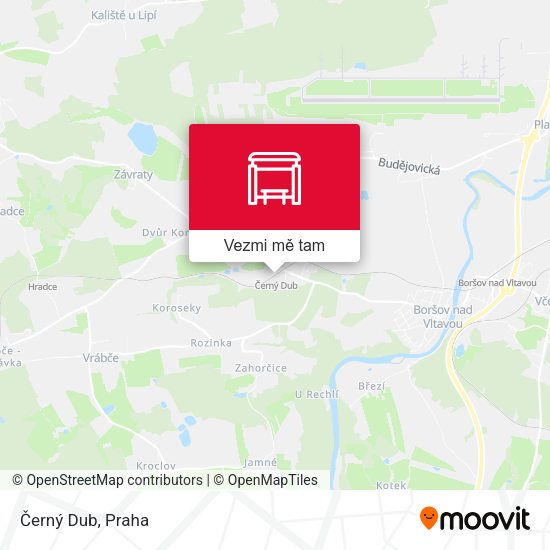 Černý Dub mapa