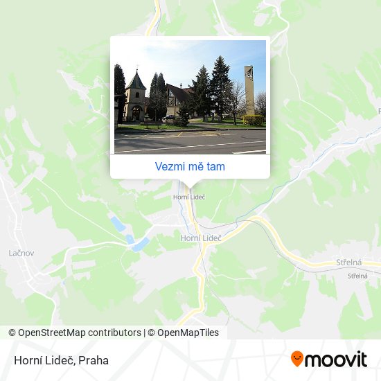 Horní Lideč mapa