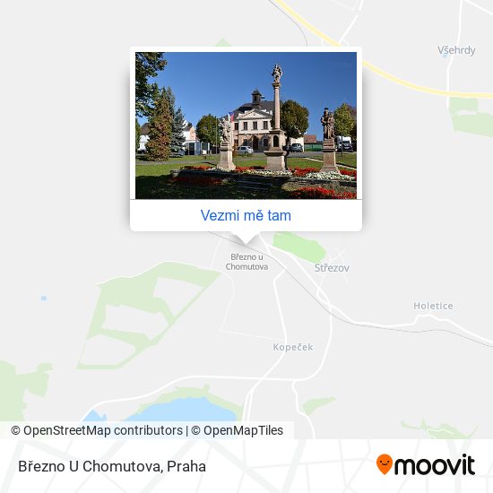 Březno U Chomutova mapa