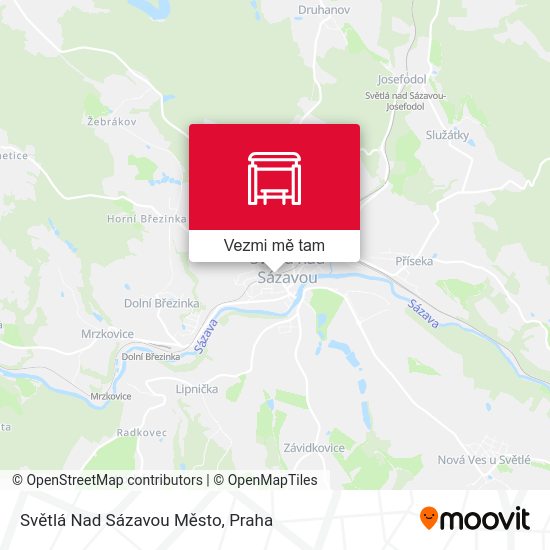 Světlá Nad Sázavou Město mapa