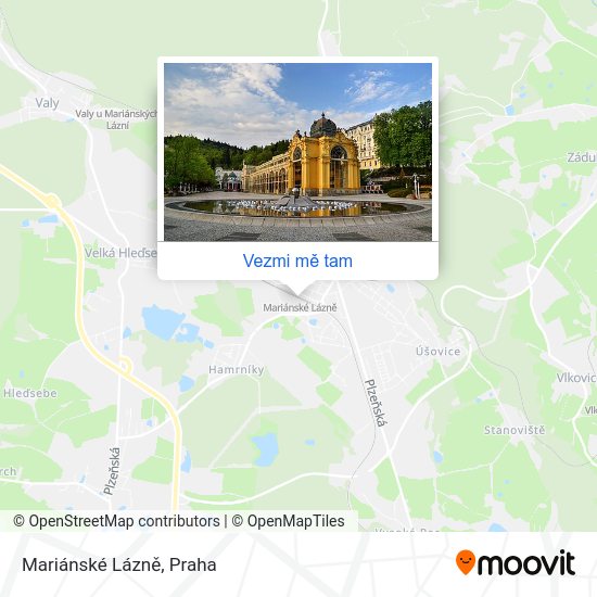 Mariánské Lázně mapa