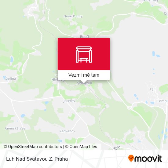 Luh Nad Svatavou Z mapa
