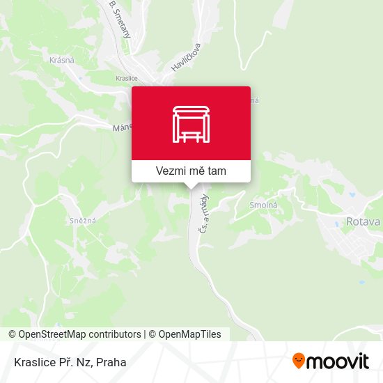 Kraslice Př. Nz mapa