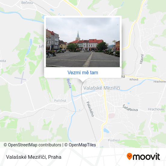 Valašské Meziříčí mapa