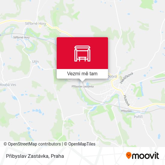 Přibyslav Zastávka mapa