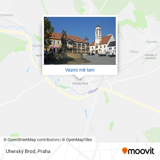 Uherský Brod mapa