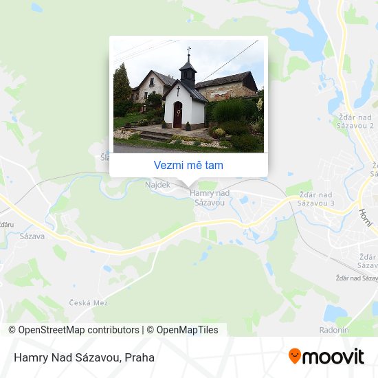 Hamry Nad Sázavou mapa
