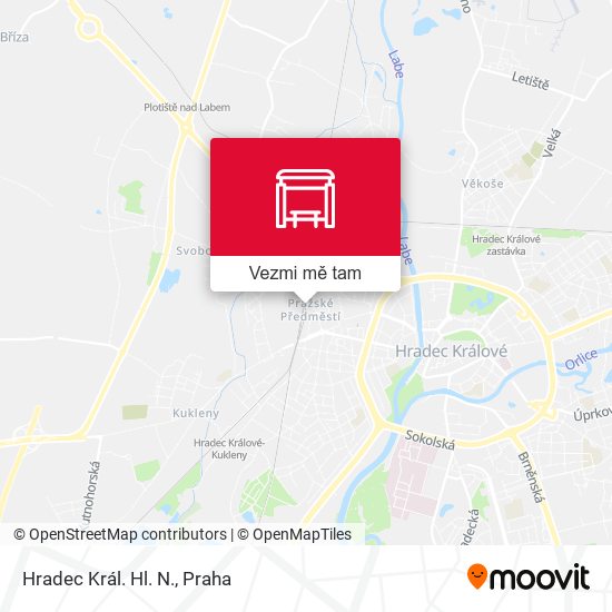 Hradec Král. Hl. N. mapa