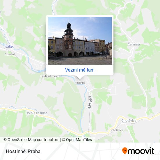 Hostinné mapa