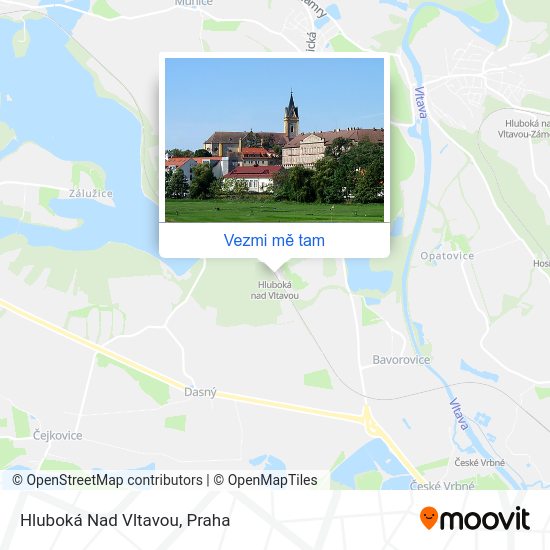 Hluboká Nad Vltavou mapa