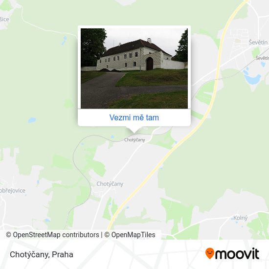 Chotýčany mapa