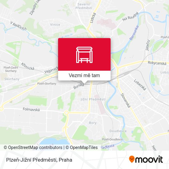 Plzeň-Jižní Předměstí mapa