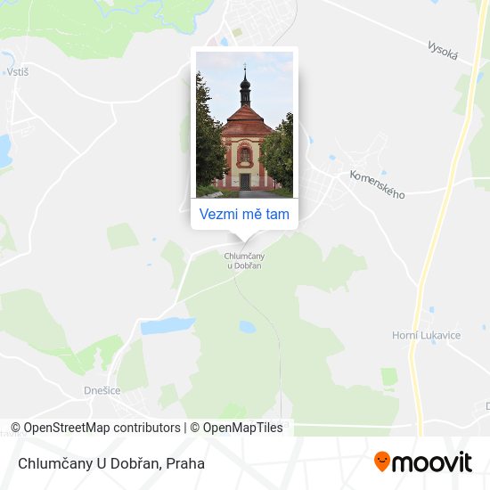 Chlumčany U Dobřan mapa