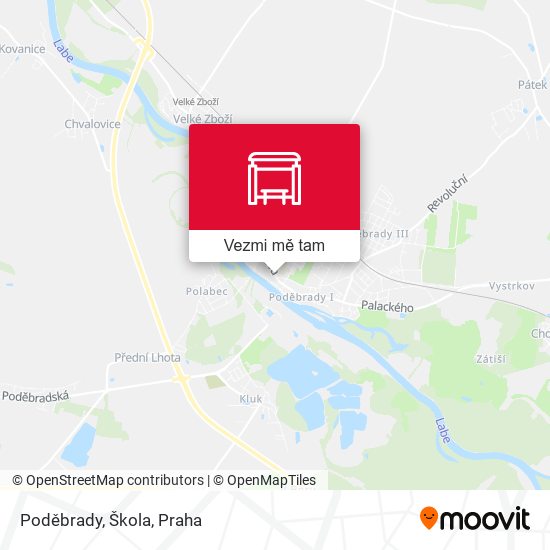 Poděbrady, Škola mapa