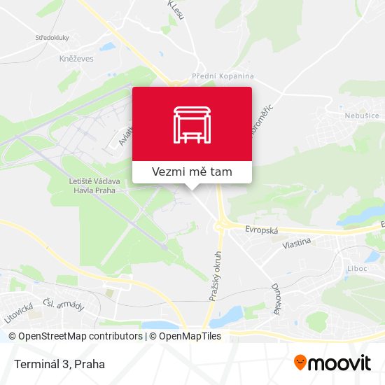 Terminál 3 mapa
