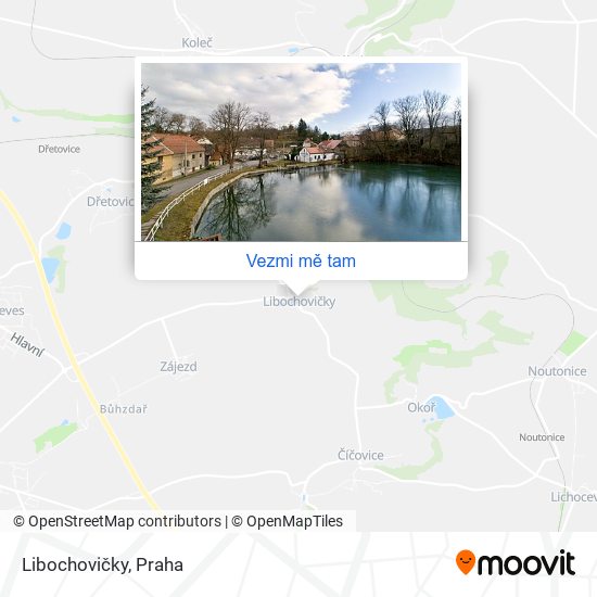 Libochovičky mapa