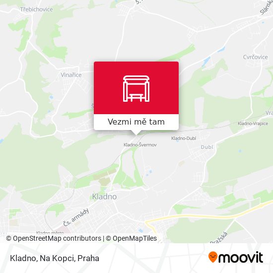 Kladno, Na Kopci mapa