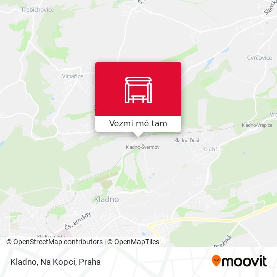 Kladno, Na Kopci mapa