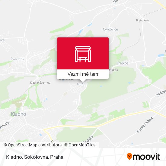 Kladno, Sokolovna mapa