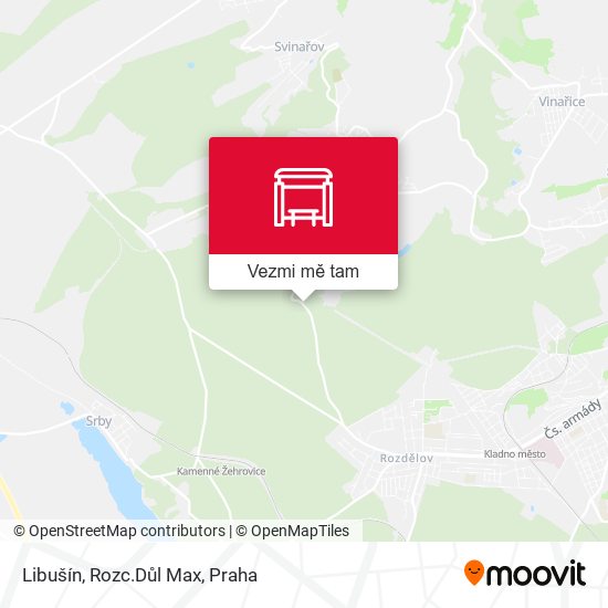 Libušín, Rozc.Důl Max mapa