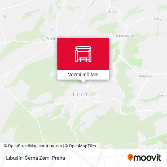 Libušín, Černá Zem mapa