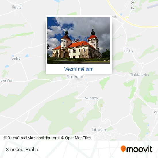 Smečno mapa