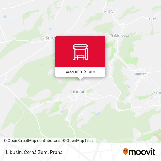 Libušín, Černá Zem mapa