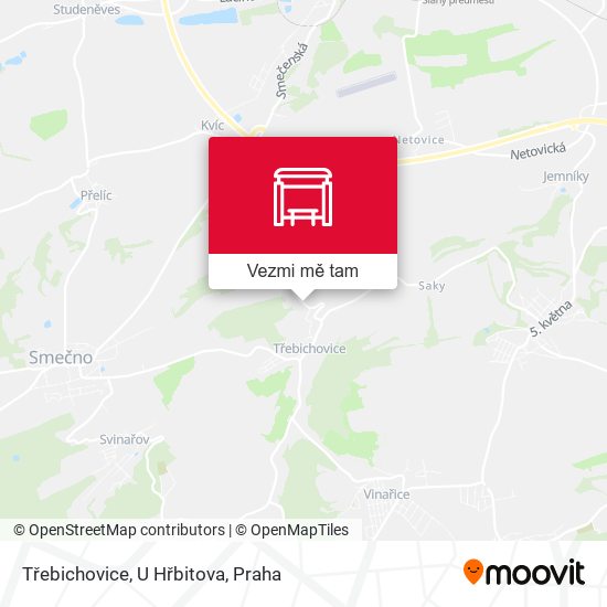 Třebichovice, U Hřbitova mapa