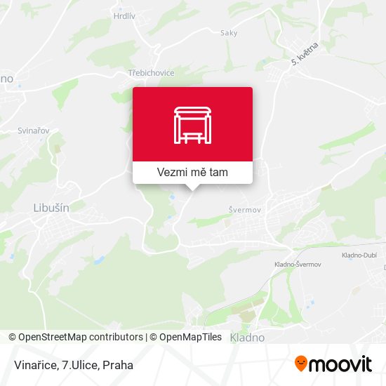 Vinařice, 7.Ulice mapa