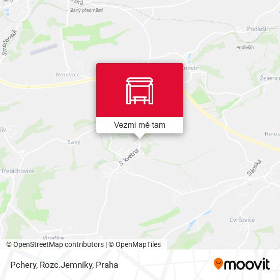Pchery, Rozc.Jemníky mapa