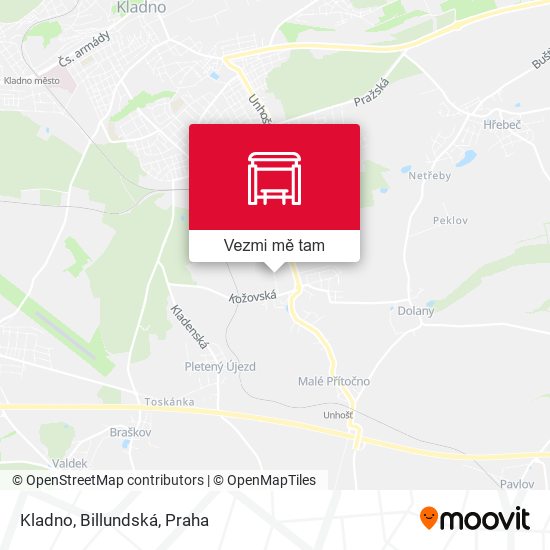 Kladno, Billundská mapa