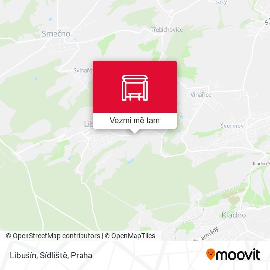 Libušín, Sídliště mapa