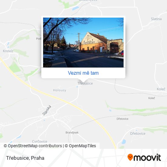 Třebusice mapa
