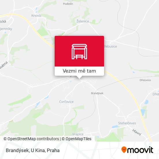 Brandýsek, U Kina mapa