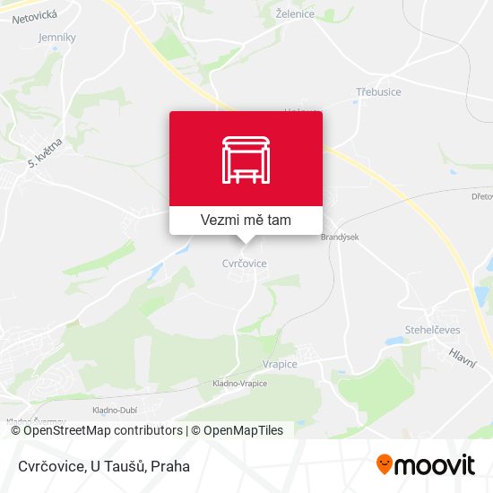 Cvrčovice, U Taušů mapa
