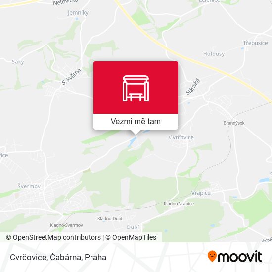 Cvrčovice, Čabárna mapa