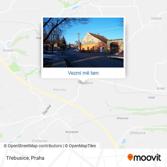 Třebusice mapa