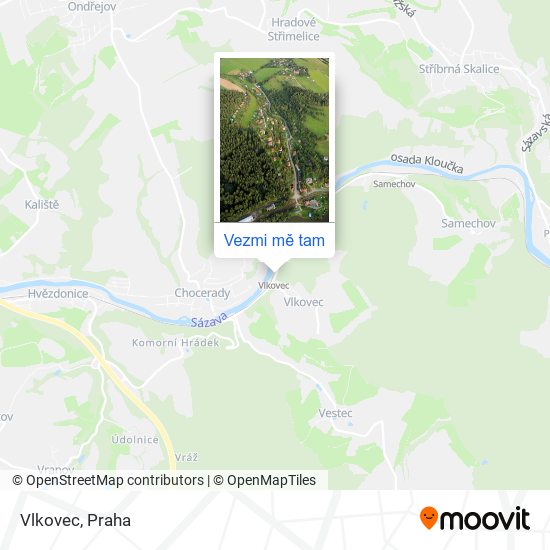 Vlkovec mapa