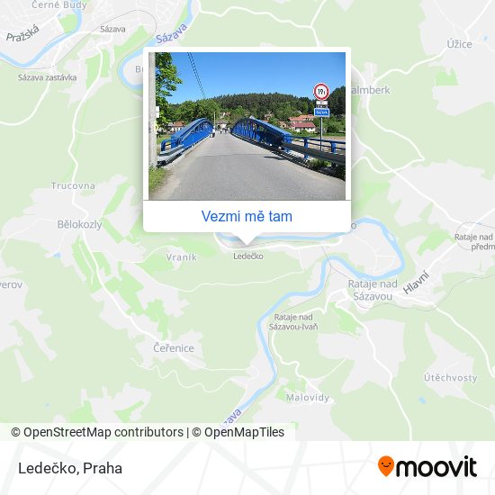 Ledečko mapa