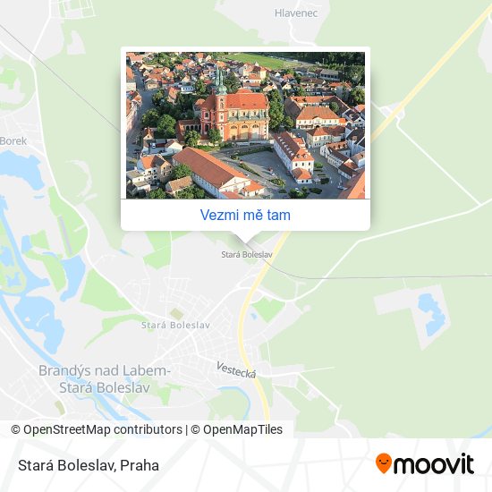 Stará Boleslav mapa